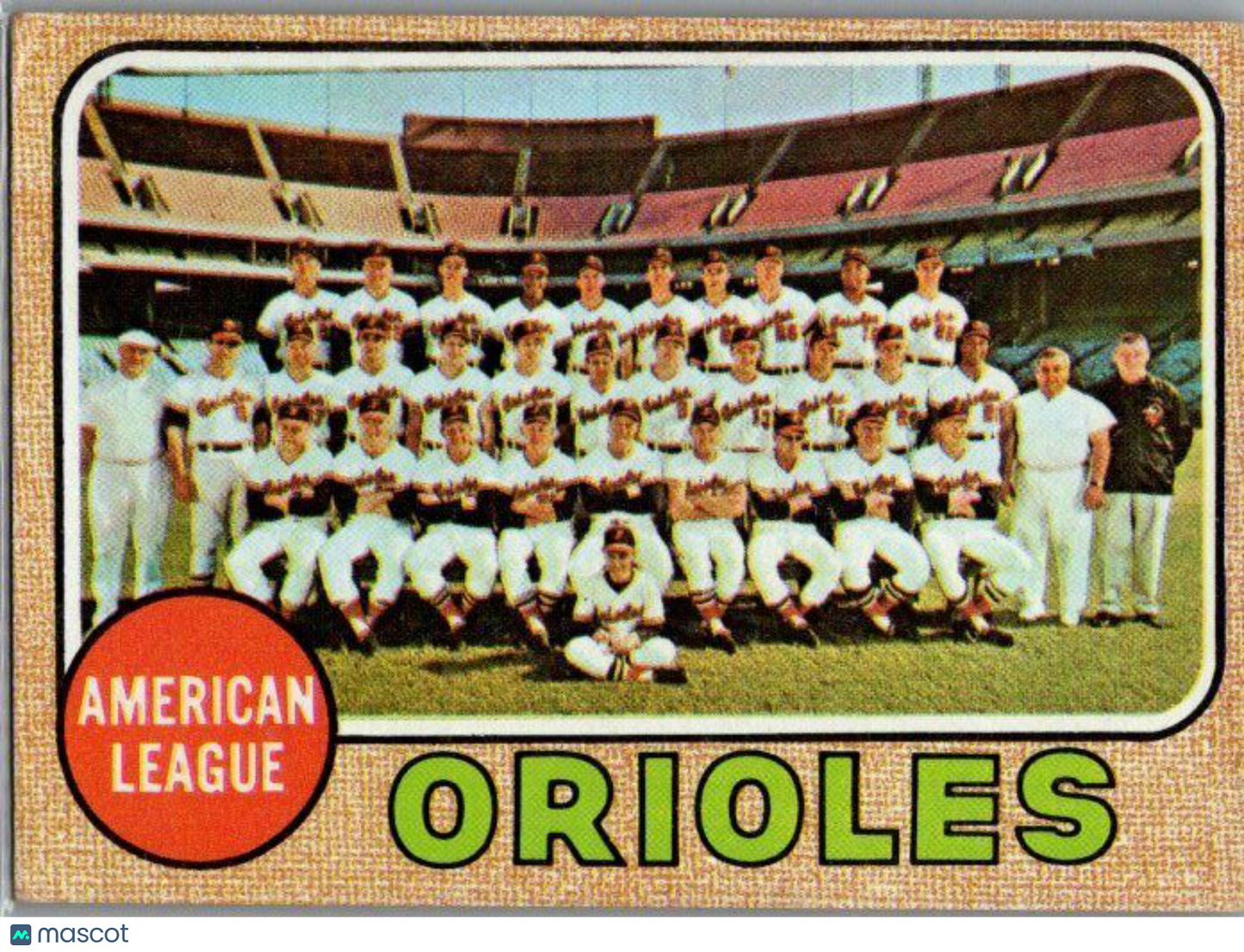 1968 Topps #334 Baltimore Orioles