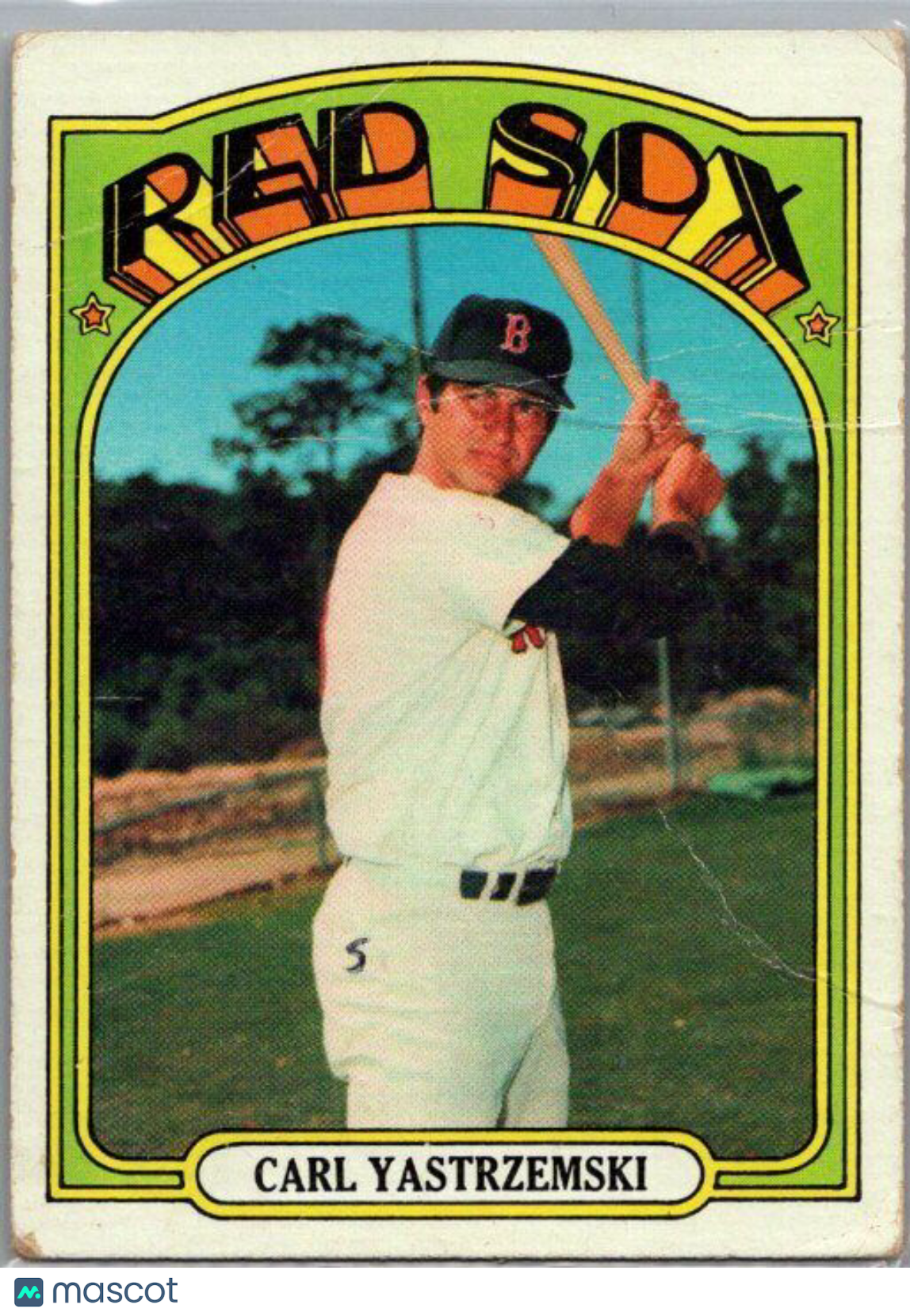 1972 Topps #37 Carl Yastrzemski CREASE