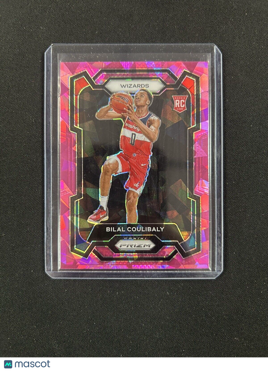 Bilal Coulibaly 2023-24 Panini Prizm RC Pink Cracked Ice Prizm #153