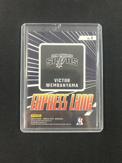 2023-24 Panini Donruss Optic - Express Lane Purple Prizm #8 Victor Wembanyama