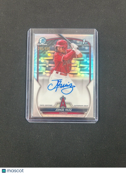 2023 BOWMAN CHROME 1ST RC JORGE RUIZ  TRUE REFRACTOR AUTO # /499