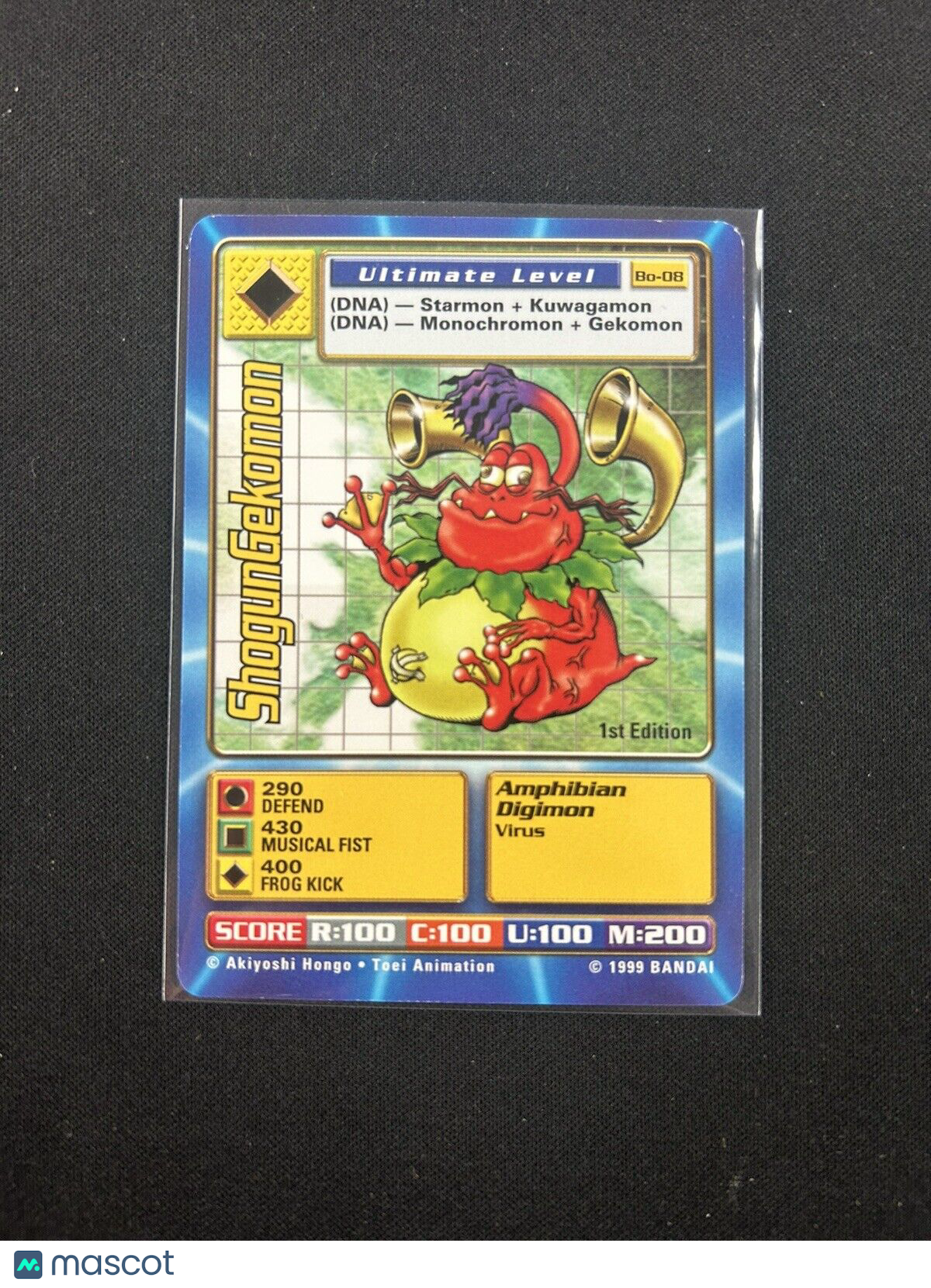 1999 Digimon Ultimate ShogunGekomon #BO-08  Near Mint 1st Edition