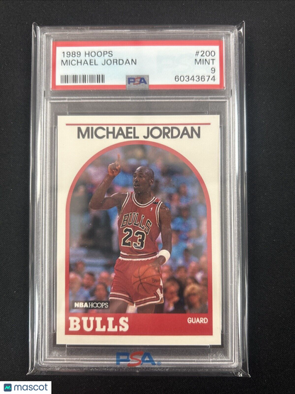 1989-90 Hoops #200 Michael Jordan HOF Chicago Bulls PSA 9 MINT