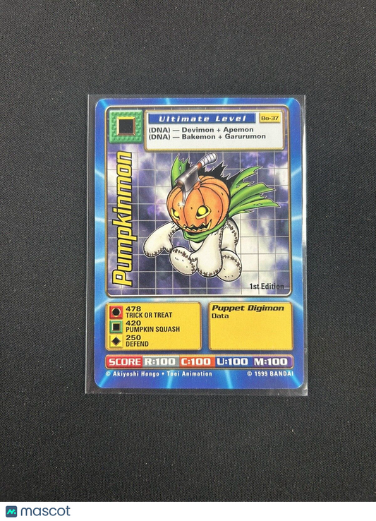 Pumpkinmon Bo-37 | Digimon 1st Edition Digi-Battle Series 1 TCG | Bandai 1999