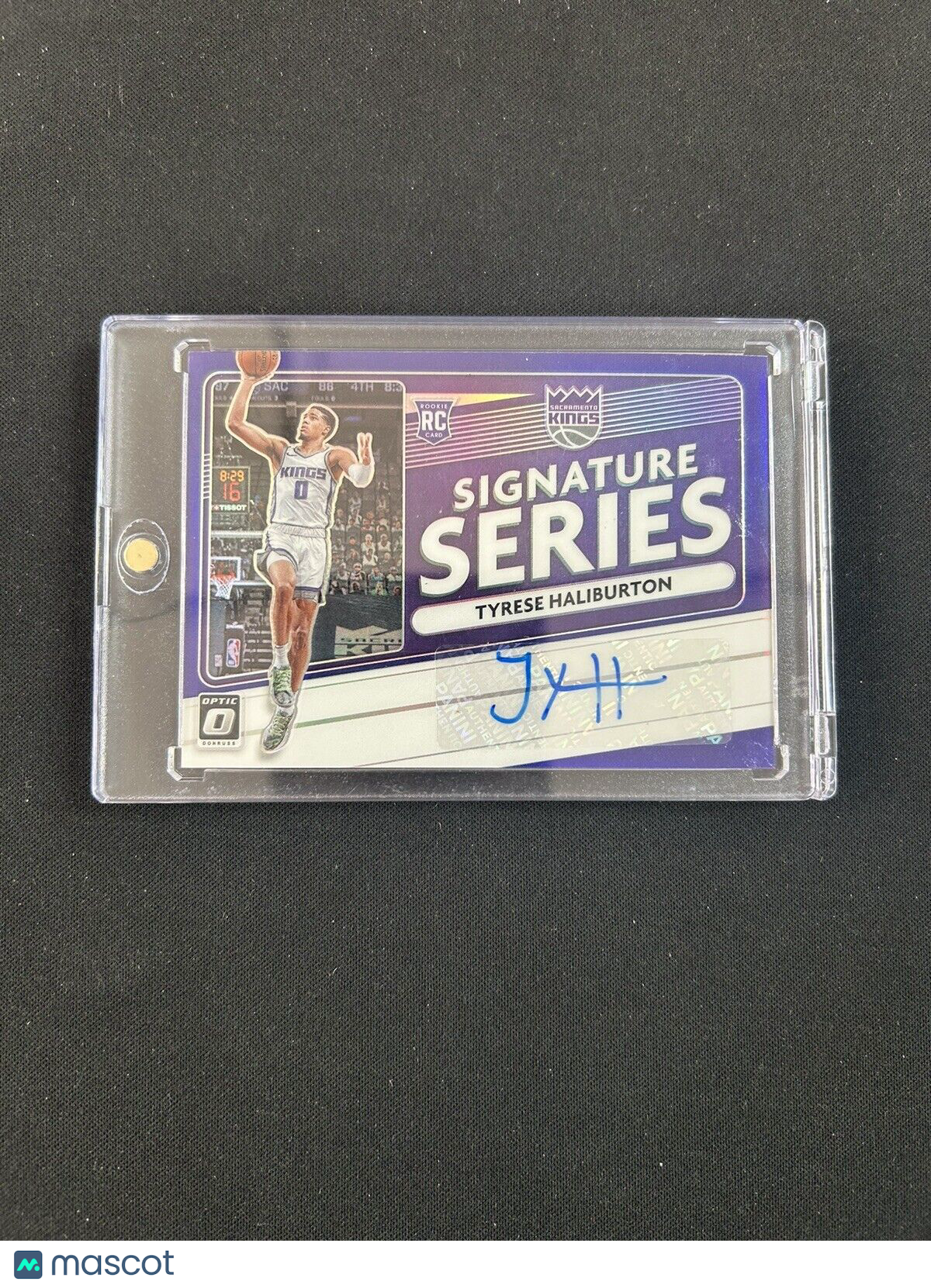 2020 Donruss Optic Tyrese Haliburton Signature Series Purple Auto