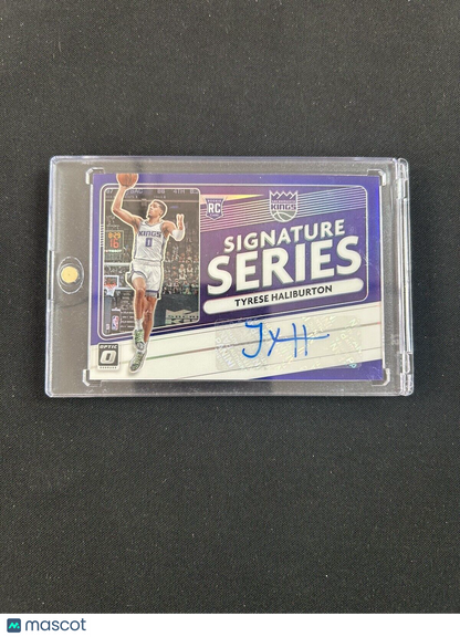 2020 Donruss Optic Tyrese Haliburton Signature Series Purple Auto