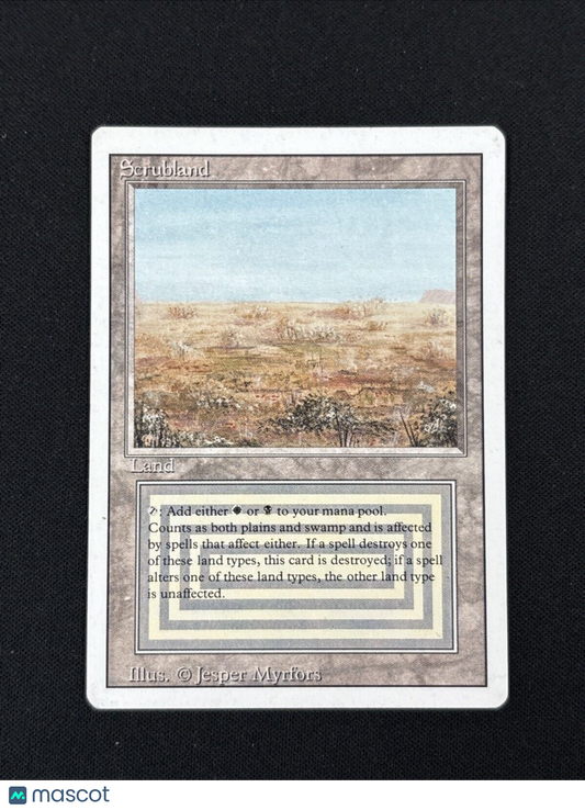 MTG - Scrubland - Revised Edition