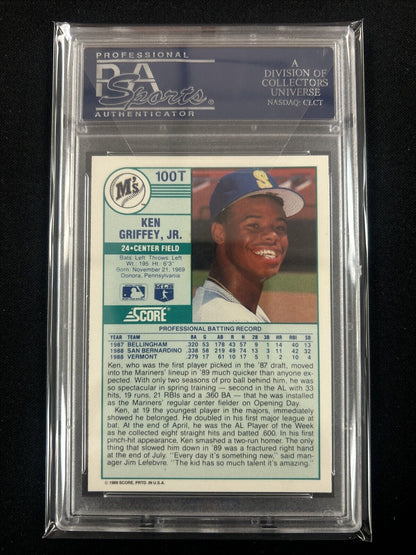 Ken Griffey Jr. 1989 Score Traded #100T Graded Gem Mint PSA 10