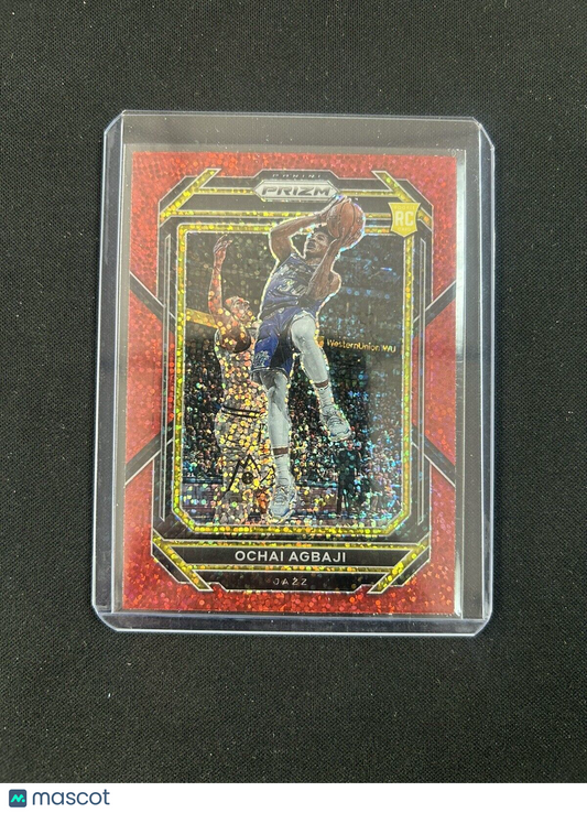 2022 Panini Prizm red Sparkle Ochai Agbaji