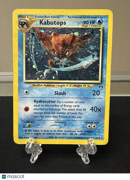 Pokémon Kabutops Neo Discovery 6/75 Holo Unlimited Holo Rare