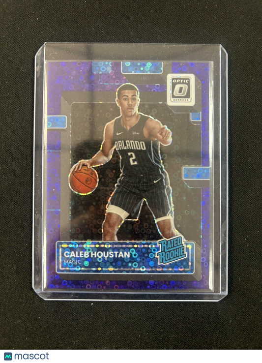 2022 Donruss Optic Purple Disco Rated Rookie Caleb Houstan /99