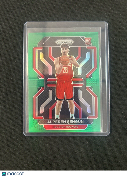 2021-22 Panini Prizm Alperen Sengun (RC) - Green Prizm - #318 - Rockets