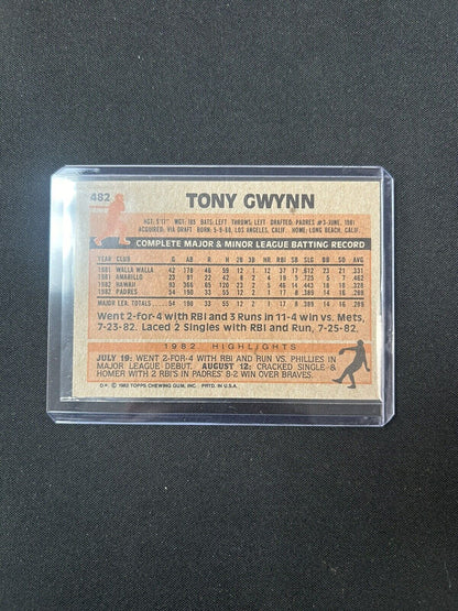 1983 Topps - #482 Tony Gwynn (RC)