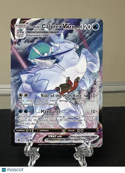 Pokémon TCG Ice Rider Calyrex VMAX Astral Radiance TG15/TG30 Holo Ultra Rare