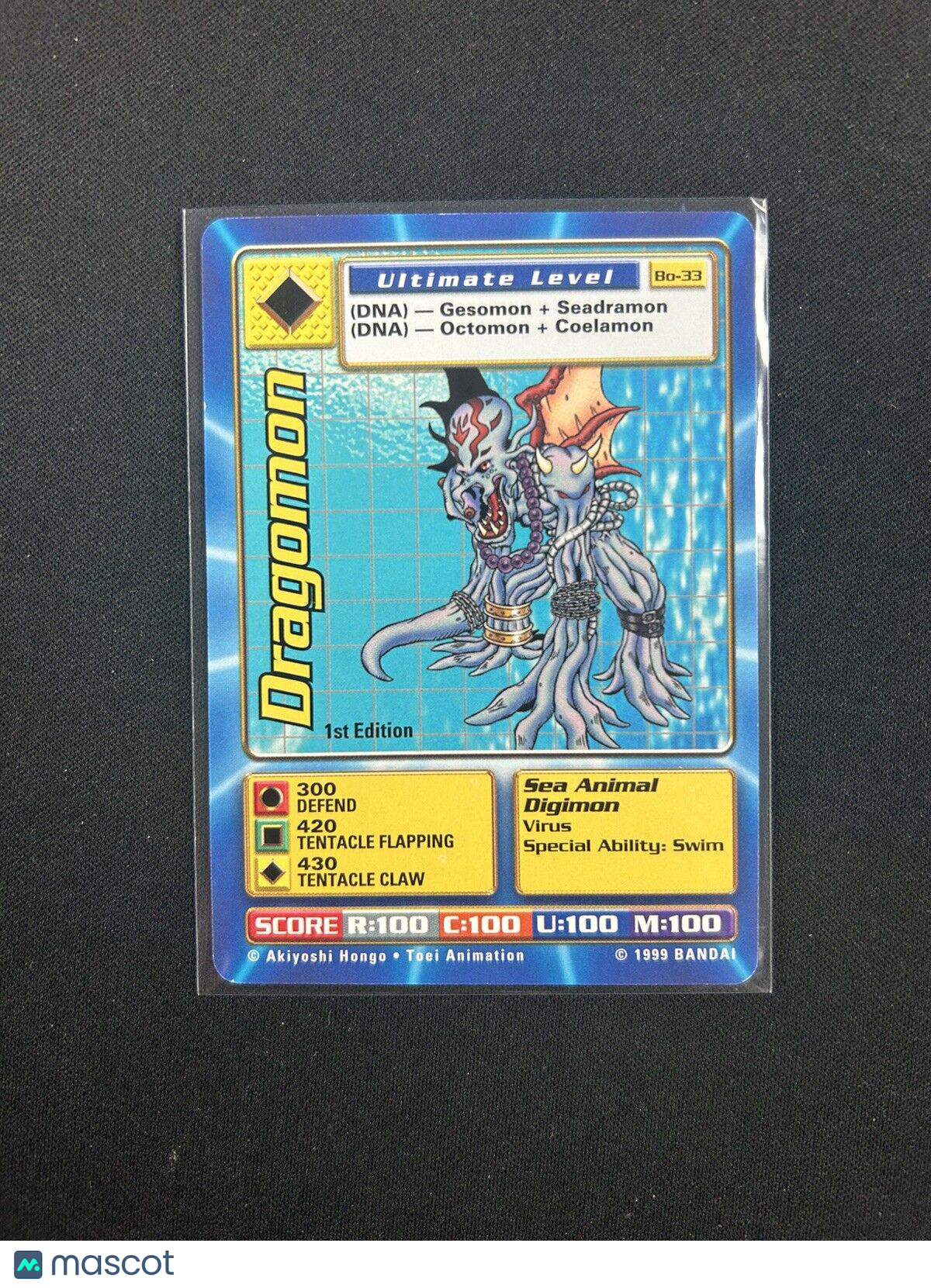 Digimon Digi Battle Series 1 BO-33 1st Edition Dragomon NM Nonholo Rare