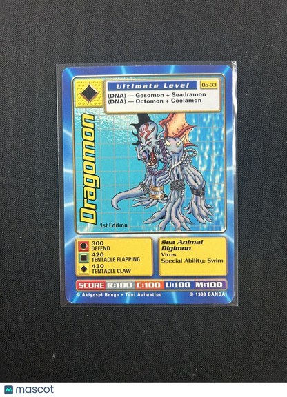 Digimon Digi Battle Series 1 BO-33 1st Edition Dragomon NM Nonholo Rare