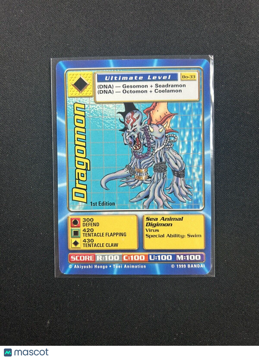 Digimon Digi Battle Series 1 BO-33 1st Edition Dragomon NM Nonholo Rare