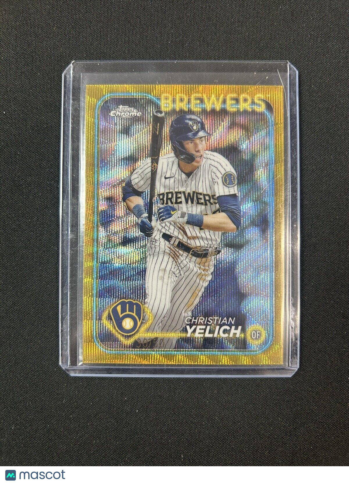 2024 Topps Chrome Baseball Christian Yelich Gold /50 SSP