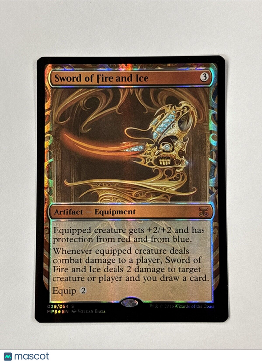 FOIL Sword of Fire and Ice Kaladesh Invention Masterpiece MTG Magic Cards